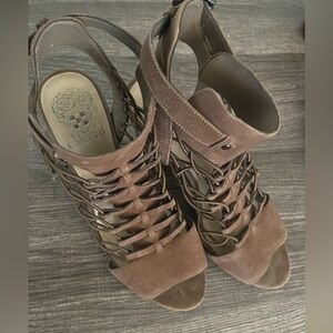 Women's Black Evel Caged Sandal Size 9